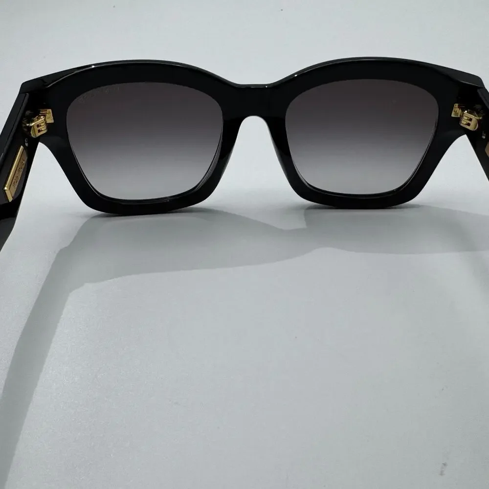 Tom Ford Sunglasses Icon TF1329-F 01B Black Butterfly Gray Gradient Asian Fit